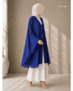 Navy Blue Kaftan Style Gown - Image 4