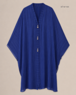 Navy Blue Kaftan Style Gown - Image 3